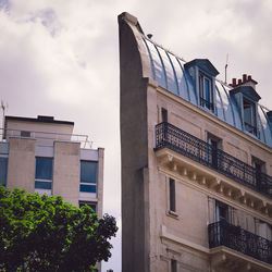 Low angle view of buildings against sky