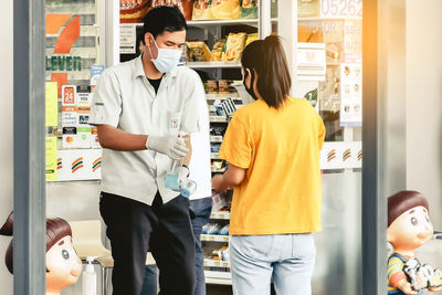 Group of people at store