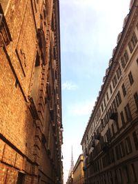 Low angle view of buildings against sky