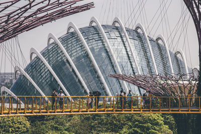 Modern skyscrapers against sky