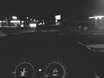 Cars on road at night