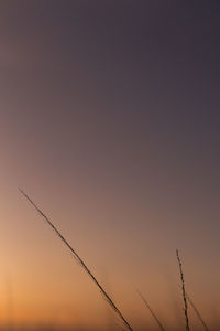 Low angle view of sky at sunset