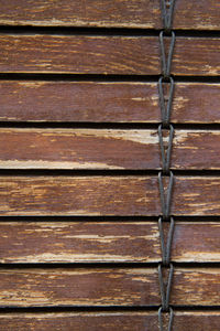 Full frame shot of wooden wall