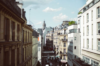 Panoramic view of city against sky