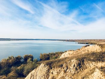 Scenic view of sea against sky