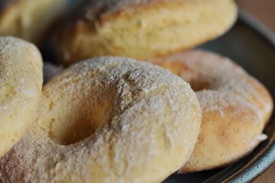 Close-up of bread on table