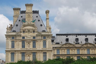 Low angle view of building against sky