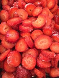 Full frame of strawberries