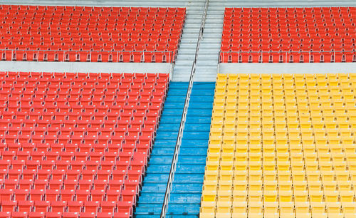 Full frame shot of multi colored tiled floor