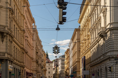 Low angle view of buildings against sky