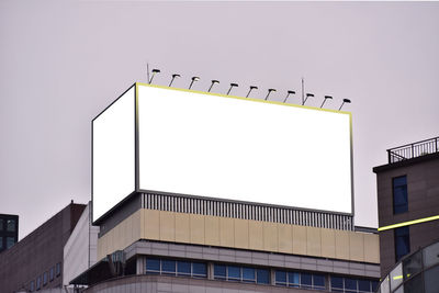 Low angle view of building against clear sky