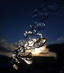 Close-up of crystal ball