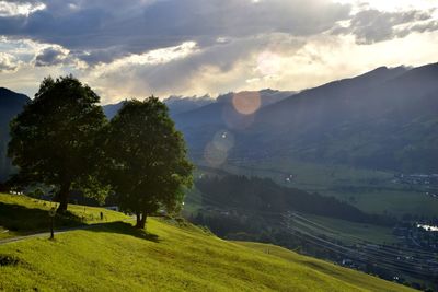 Scenic view of landscape against sky