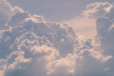 Low angle view of clouds in sky