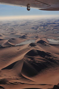 Aerial view of a desert