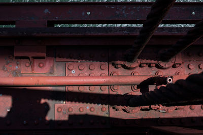 Full frame shot of rusty train