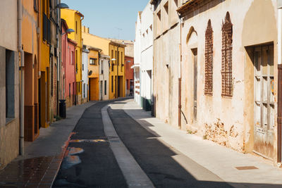 Street amidst buildings in city