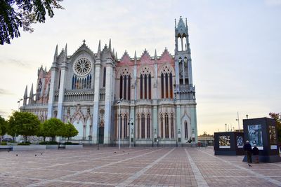 View of historic building against sky in city