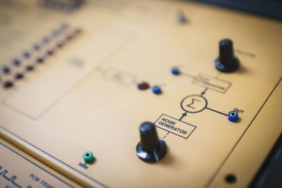 High angle view of pen on table