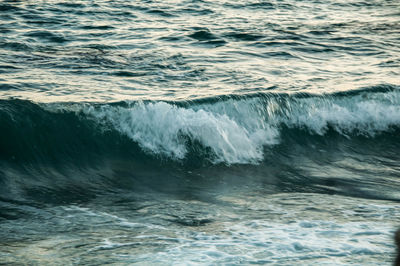 View of waves in sea