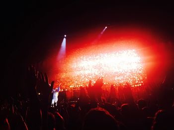 Crowd at music concert