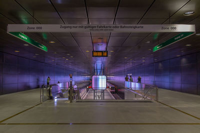 People at subway station