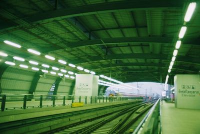 Railroad station platform