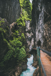 Scenic view of river amidst rocks