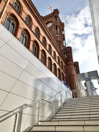 Low angle view of building against sky