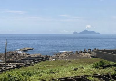 Scenic view of sea against sky