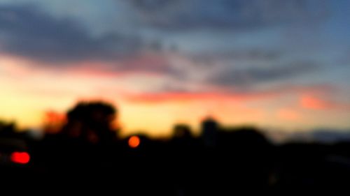 Scenic view of dramatic sky during sunset