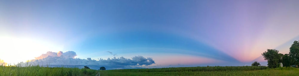 Panoramic view of landscape against sky