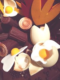 Close-up of food on table
