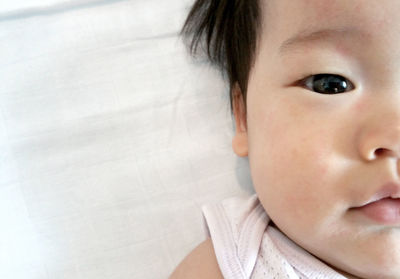 Close-up portrait of cute boy