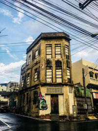 Low angle view of building against sky