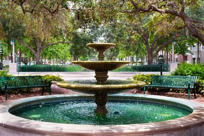 Fountain in park