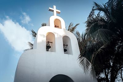 Low angle view of church