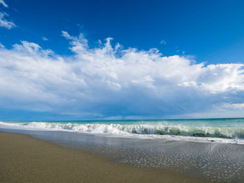 Scenic view of sea against sky