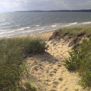 Scenic view of sea against sky