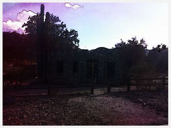 Built structure with trees in background