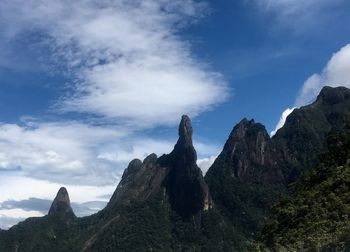 Rock formations against sky