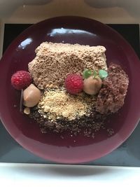 Close-up of strawberries in bowl