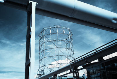 Low angle view of bridge against sky