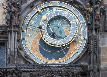 Low angle view of clock tower