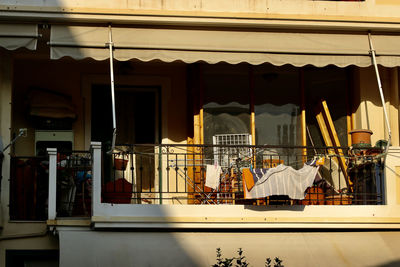 View of restaurant by building