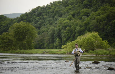 Flyfishing on a southeastern river