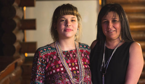 Portrait of young woman