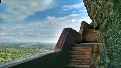 Scenic view of old ruins