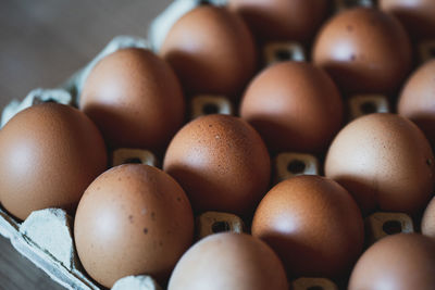 Full frame shot of eggs