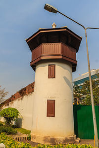 Low angle view of building against sky